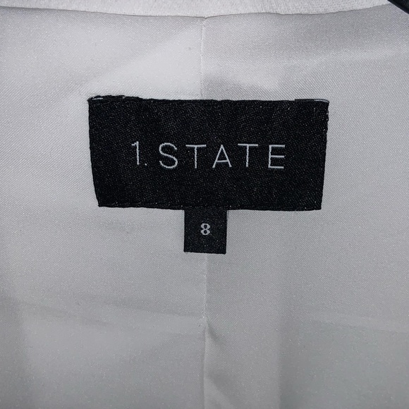 1.STATE ‼️ SALE‼️ Contrast Stripe Textured Crepe Blazer—NWOT - Picture 12 of 13